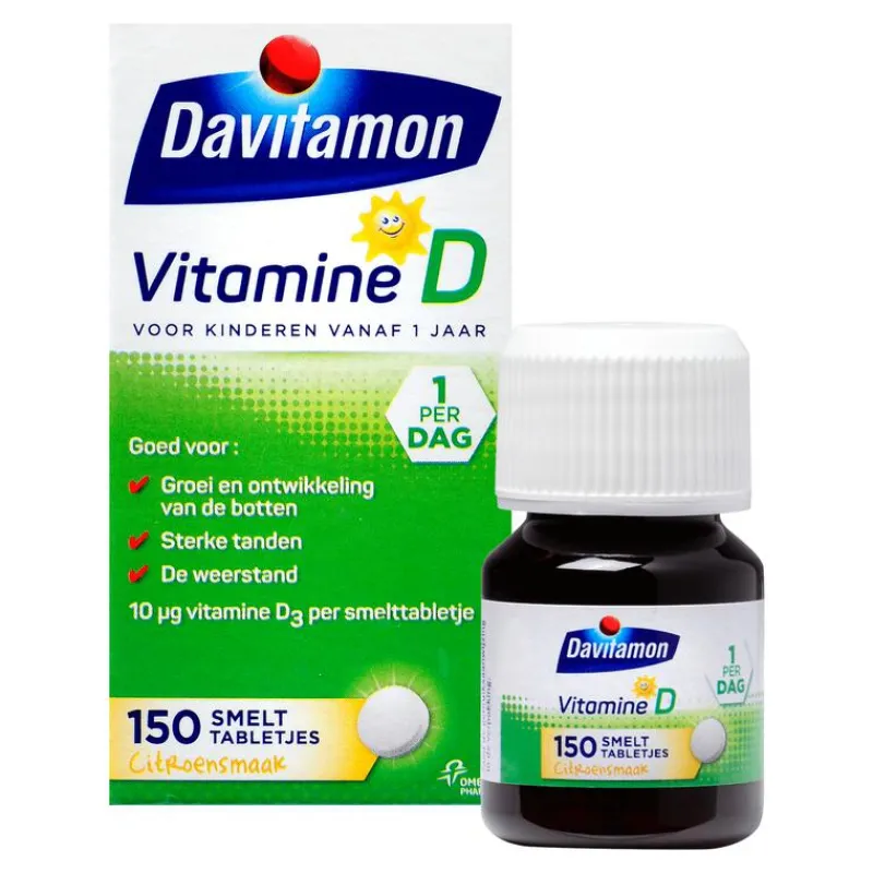 Davitamon Kind Vitamine D Smelttabletten Citroen