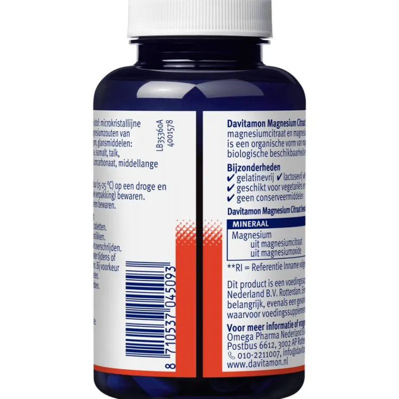 Davitamon Magnesium Citraat Tabletten 120 stuks