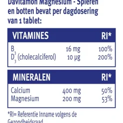 Davitamon Magnesium Met Calcium + Vitamine D Tabletten 42 Stuks