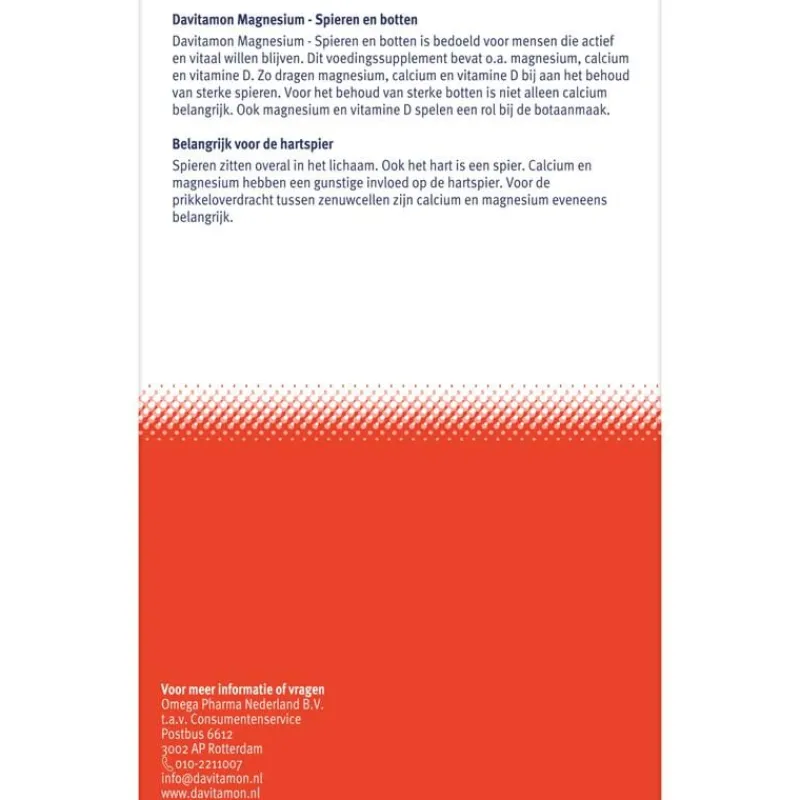 Davitamon Magnesium Met Calcium + Vitamine D Tabletten 42 Stuks