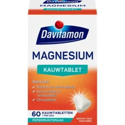 Davitamon Magnesium Pepermunt 60 stuks