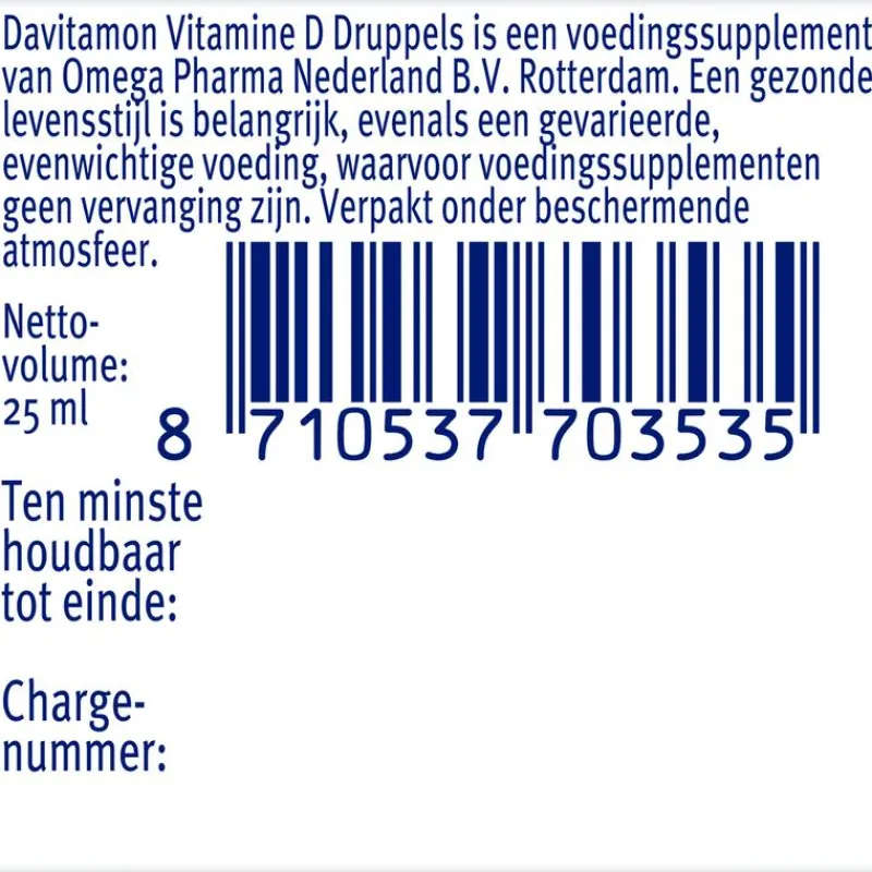 Davitamon Vitamine D Olie 25 ML