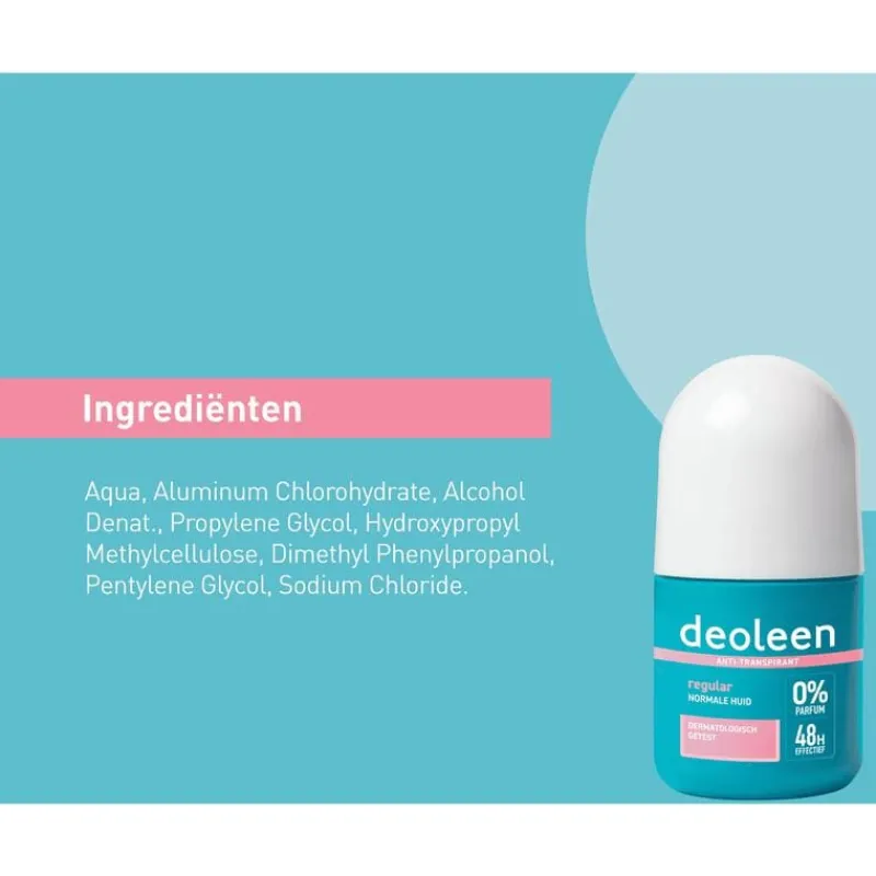 Deoleen Regular Anti-Transpirant Deodorant Roller 50 ML