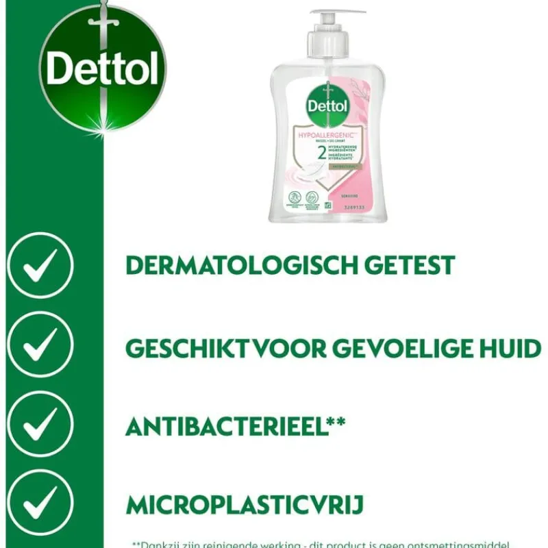 Dettol Hypoallergenic Sensitive Handzeep - 250 ML