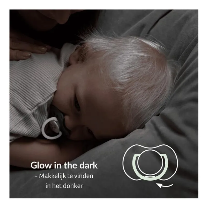 Difrax Dynamic Fopspeen 6-18M Night&Day Boy