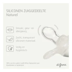 Difrax Fopspeen Natural 18+ Maanden Glow in the Dark BPA-vrij