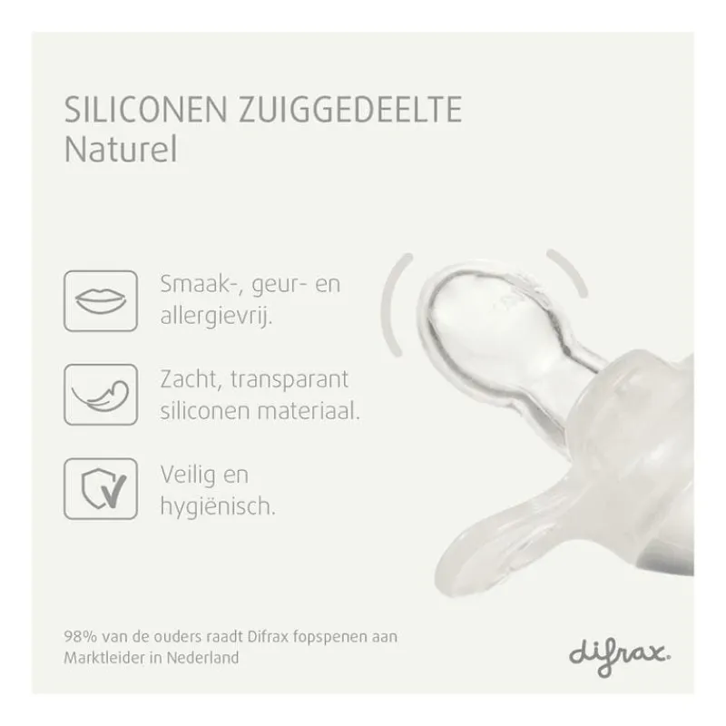 Difrax Fopspeen Natural 18+ Maanden Glow in the Dark BPA-vrij