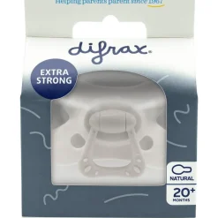 Difrax Fopspeen Natural 18 Maanden Donkergrijs BPA-vrij