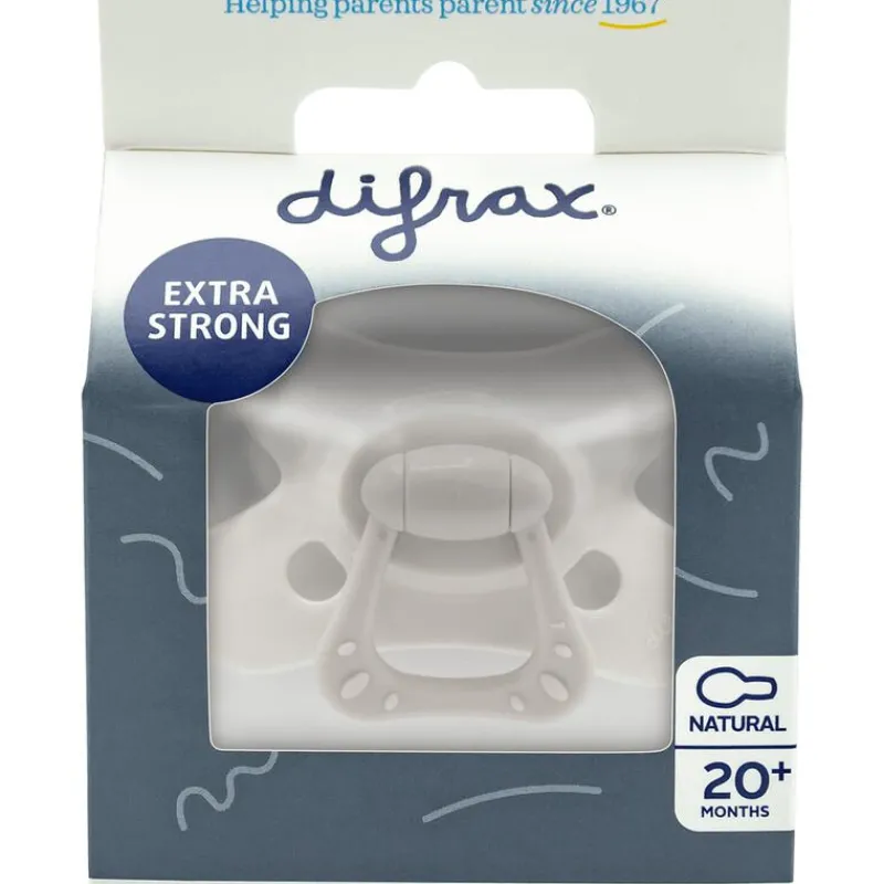 Difrax Fopspeen Natural 18 Maanden Donkergrijs BPA-vrij