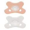Difrax Fopspeen Natural Siliconen Blossom/Wit 0-6 Maanden