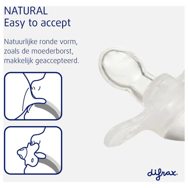 Difrax Fopspeen Naturel Earth Moonstone 12 Maanden