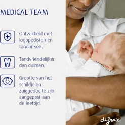 Difrax Fopspeen Naturel Earth Moonstone 12 Maanden