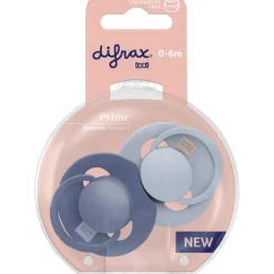 Difrax LOVI Prime Fopspeen 0-6 Maanden Transparant BPA-vrij