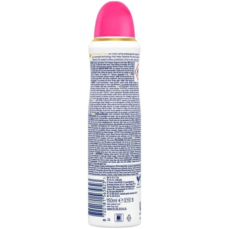 Dove Advanced Care Dragon Fruit & Coconut Cream Deodorant Spray 150 ML