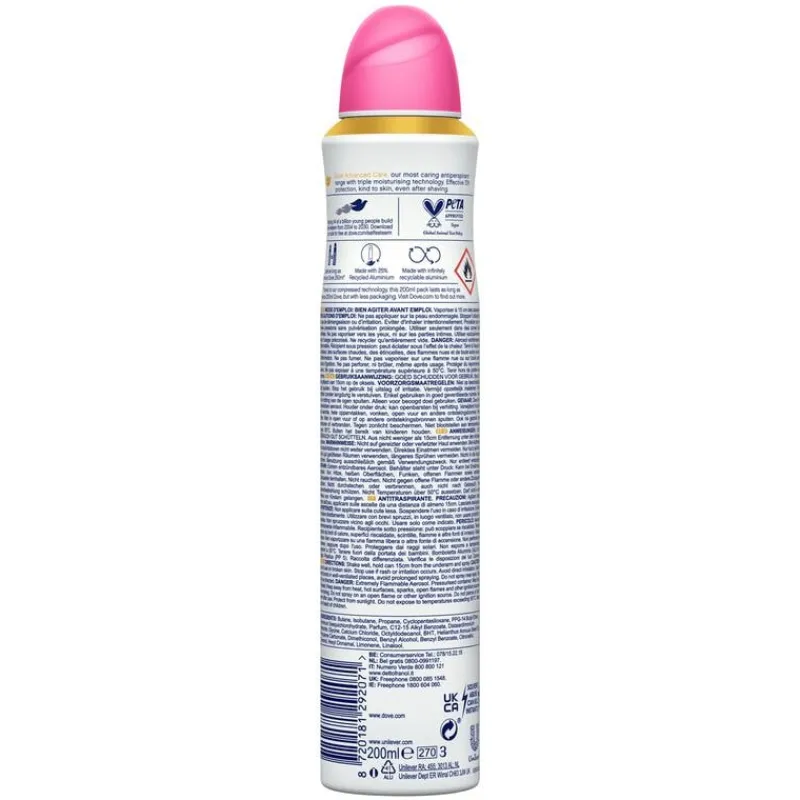 Dove Advanced Care Invisible Care Anti-Transpirant Deospray 200 ML