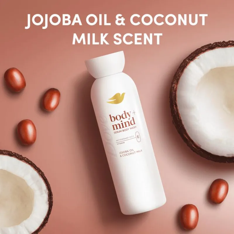 Dove Body+Mind Jojoba & Coconut Body Wash 350 ML