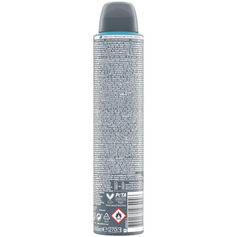 Dove Men+Care Advanced Clean Comfort Anti-Transpirant Deodorant Spray 200 ML