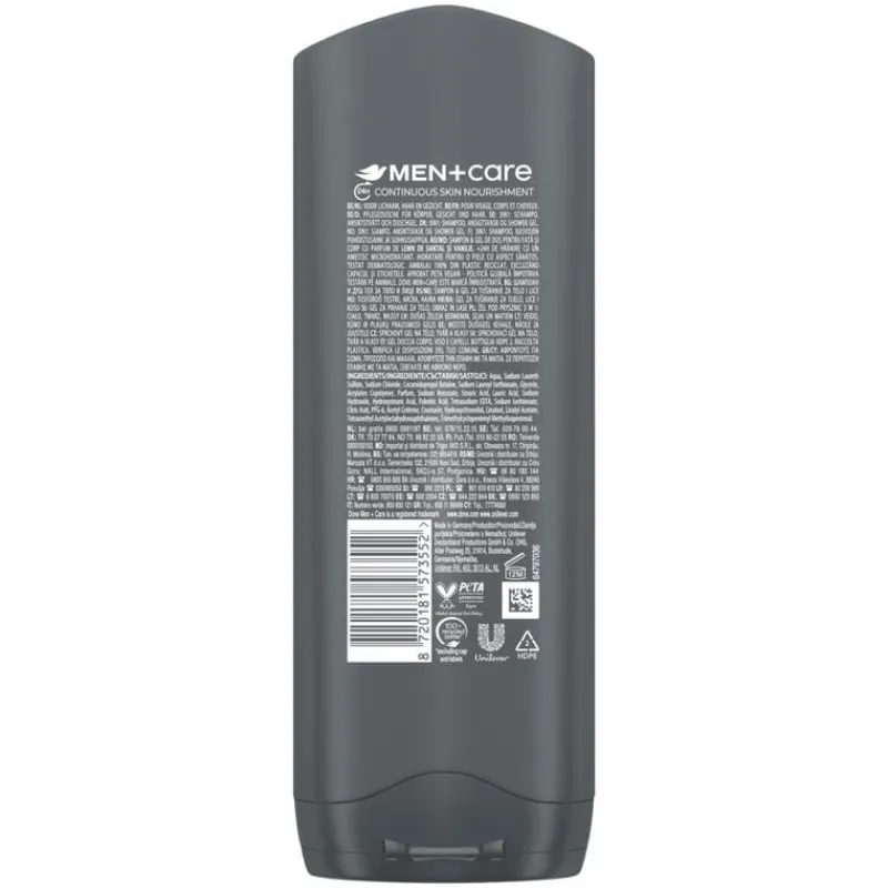 Dove Men+Care Sandalwood & Vanilla Showergel 250 ML