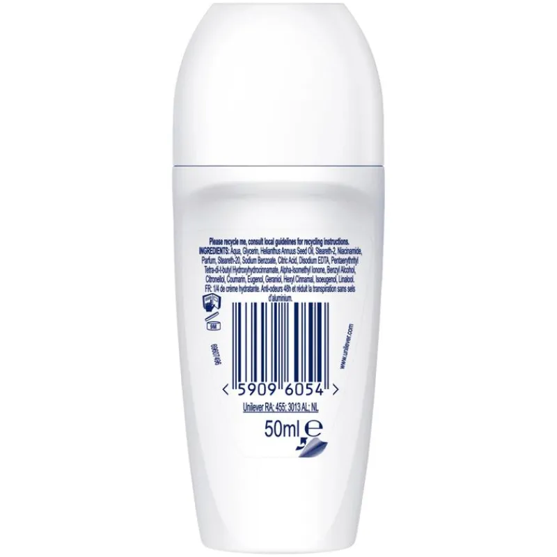 Dove Original 0% Deodorant Roller 50 ML