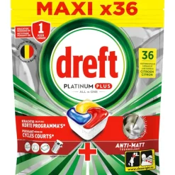 Dreft Platinum Plus Citroen Vaatwastabletten 36st