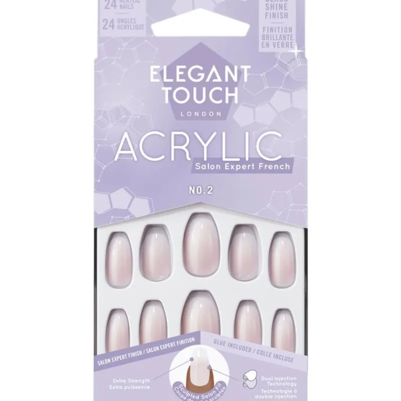 Elegant Touch Acrylic Nepnagels No 02 Coffin24 stuks