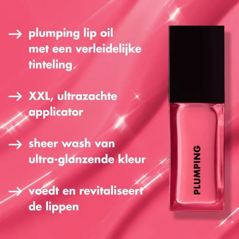 e.l.f. Glow Reviver Plumping Lip Oil Warm Pink