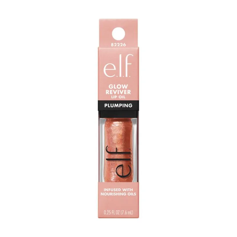 e.l.f. Glow Reviver Plumping Lip Oil Peach Shimmer