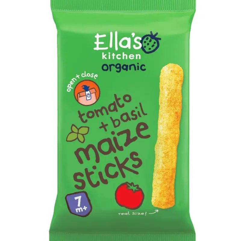 Ella's Kitchen Ella's Bio Kitchen Maize Sticks Tomaat Basilicum 7+