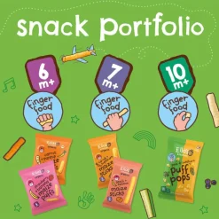 Ella's Kitchen Maize Sticks Perzik Banaan Snack Bio 7+ Maanden