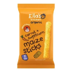 Ella's Kitchen Maize Sticks Wortel Maïs Snack Bio 7+ Maanden