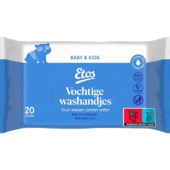 Etos Baby & Kids Vochtige Wegwerpwashandjes 20 stuks