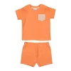 Etos Badstof Set Oranje Maat 62/68