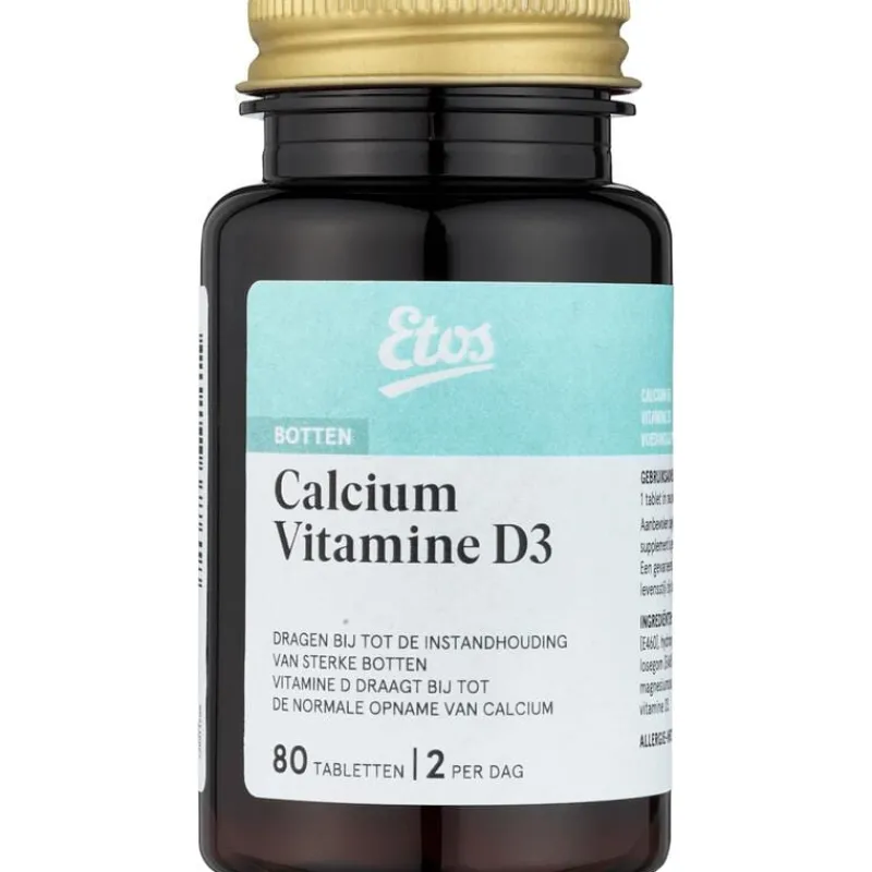 Etos Calcium Vitamine D3 Tabletten 80 stuks