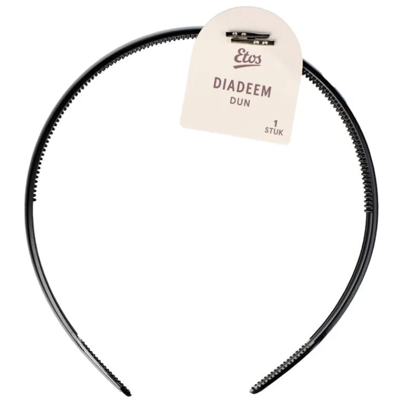 Etos Diadeem Medium Zwart