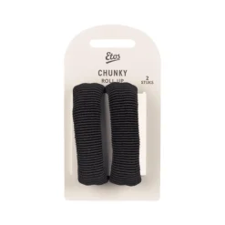 Etos Elastieken Roll Up Medium Zwart 2St