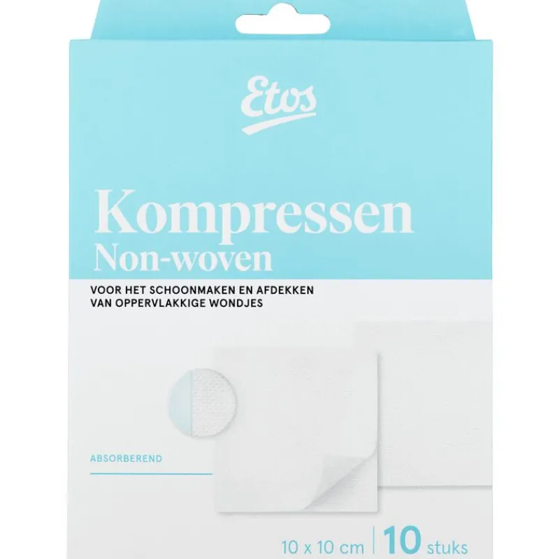 Etos Gaaskompressen 10 x 10 CM 10 stuks