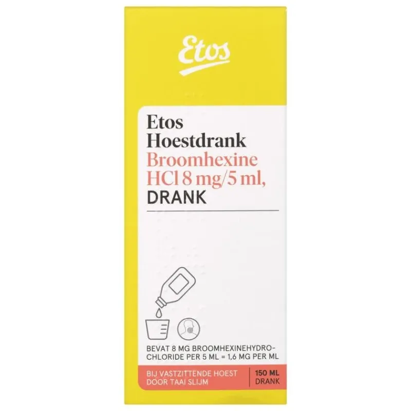 Etos Hoestdrank Broomhexine HCI 8 MG/5 ML