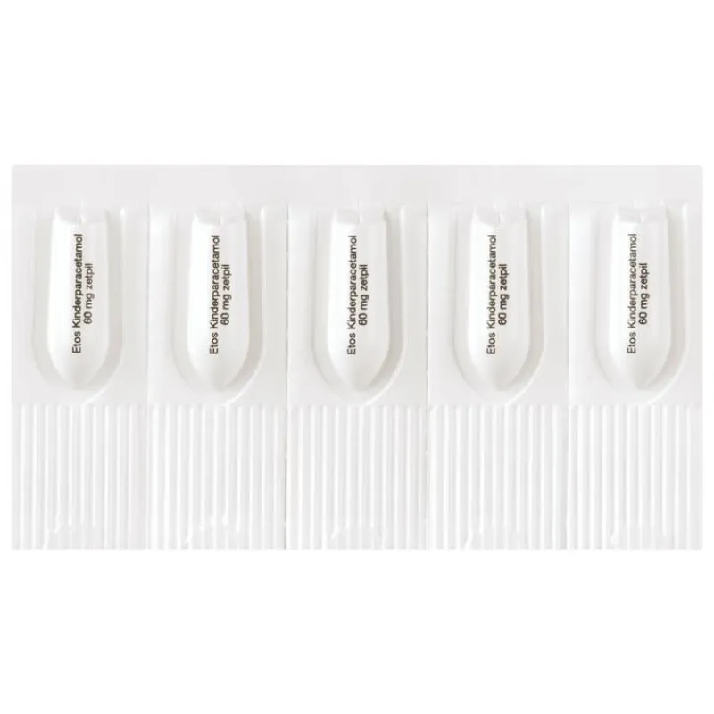 Etos Kinderparacetamol 60 mg Zetpil