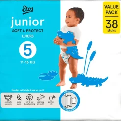 Etos Luiers Junior Maat 5 11-16 kg Value Pack 38 stuks