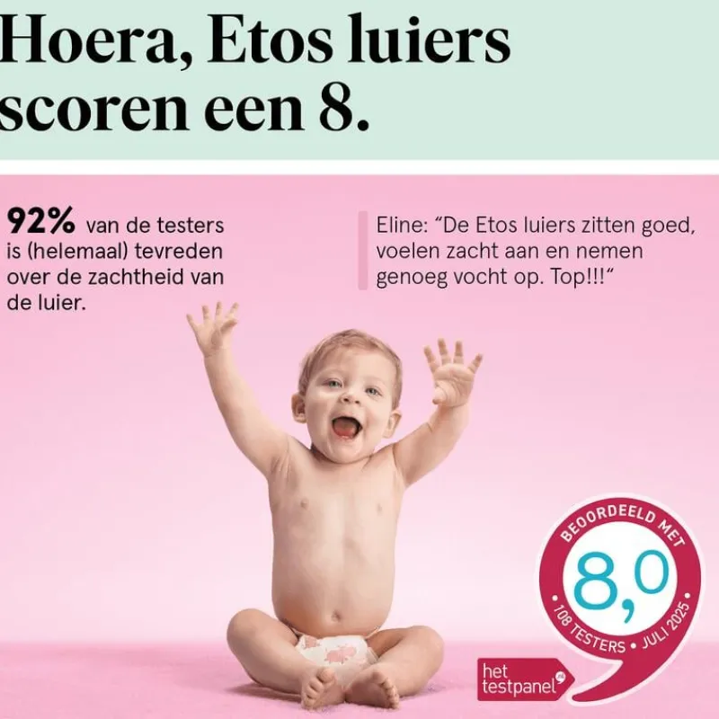 Etos Luiers Midi Maat 3 6-10 kg Value Pack 58 stuks