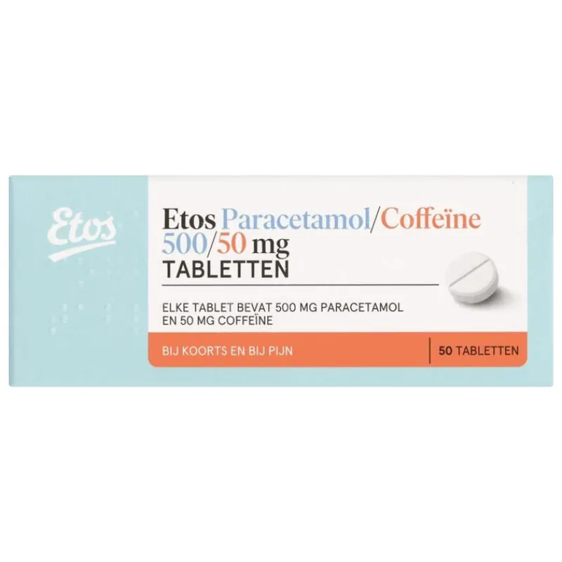 Etos Paracetamol/Coffeïne 500/50 mg 50 stuks