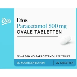Etos Paracetamol 500 mg Ovale Tablet
