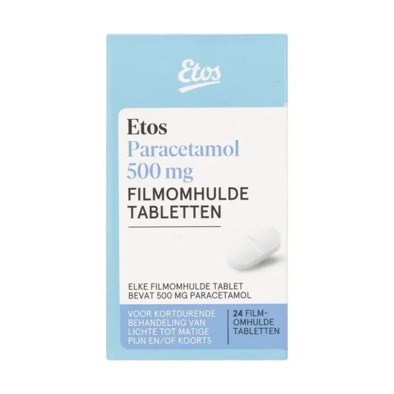 Etos Paracetamol 500mg Pot 24 stuks