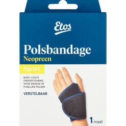 Etos Polsbandage Zwart