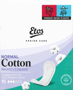 Etos Pure & Organic Maandverband Ultra Normal 15 stuks