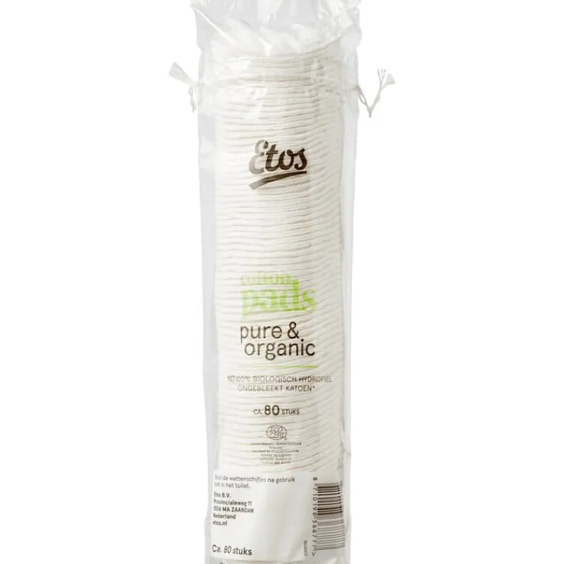 Etos Pure & Organic Wattenschijfjes 80 stuks