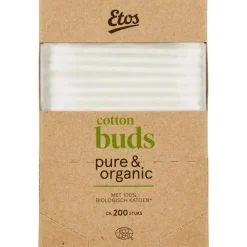 Etos Pure & Organic Wattenstaafjes 200 stuks