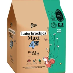 Etos Puur & Zacht Luierbroekjes Maat 4 Maxi 8-15 kg 20 stuks