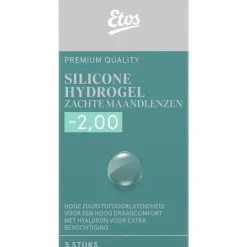 Etos Silicone Hydrogel Zachte Maandlenzen -2.00 3st.