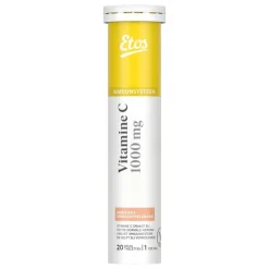 Etos vit C bruistabl abrikoos/sinasappel 20st